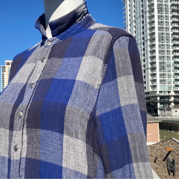 Plaid Distressed Shirt Dress Upcycled - Picture 5 of 17